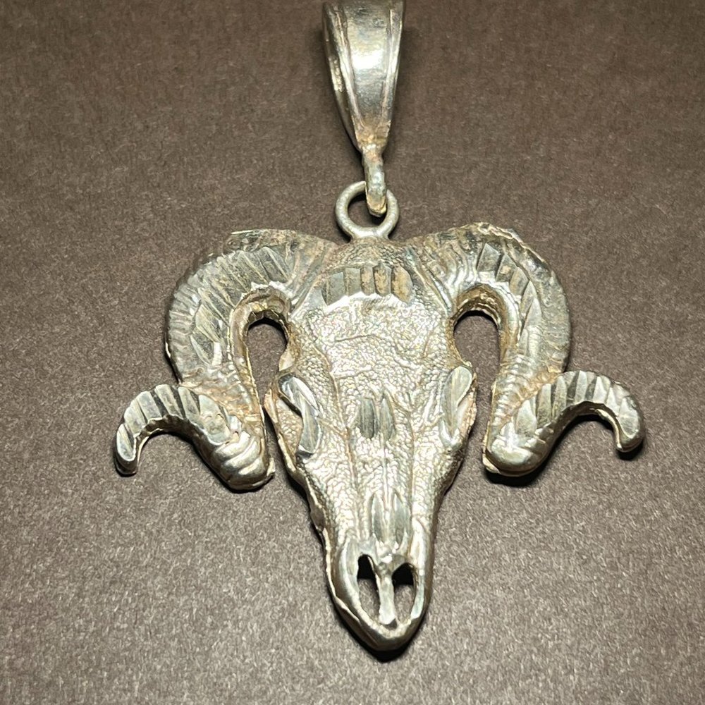 Sterling Silver Aries Ram (Pendant Only)